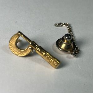 Lufkin Micrometer Vintage Tie Tack Lapel Pin Engineer machinist tools